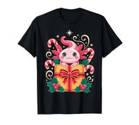 Cute Axolotl Christmas tee Kawaii Holiday Xmas Camiseta