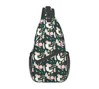 Cute Axolotl Kawaii Pattern Sling Bag Senderismo Mochila Crossbody Hombro Mochila Travel Chest Pack para Hombres Mujeres