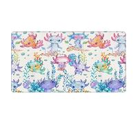 Cute Axolotl Large Mouse Pad Gaming Mousepad XXL 15.8×29.5 in Non-Slip Rubber Base Desk Mats on Top of Desks Mouse Pads for Wireless Mouse Computer Desks Accessories