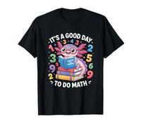 Cute Axolotl Math Teacher Student Funny School Algebra Lover Camiseta