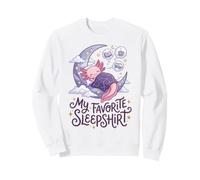 Cute Axolotl My Favorite Sleepshirt Kawaii Teen Pajama Sudadera