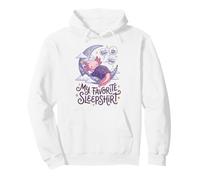 Cute Axolotl My Favorite Sleepshirt Kawaii Teen Pajama Sudadera con Capucha