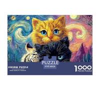 Cute Baby Animals 1000 Stück Ökopapier Puzzle Colorful Kitty Stressabbau Kreatives Spiel Puzzles Als Geburtstagsgeschenke 38x26cm/1000pcs