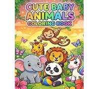 Cute Baby Animals Coloring Book