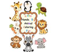 Cute Baby Animals Coloring Book for Little Hands: Fun and Easy Toddler Coloring for Ages 2-4 with Jungle, Ocean, and Meadow Animals