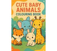 Cute Baby Animals Colouring Book For Kids