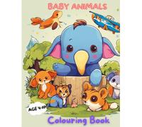 Cute Baby Animals colouring Book - Perfect gift for Kids and Adults