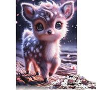 Cute Baby Deer Puzzle Imposible,desafío para Adultos Juego Educativo 1000 Piezas Obra De Arte De Juego De para Adultos Y Niños Mayores De 12 Años 1000pcs (40x28cm)
