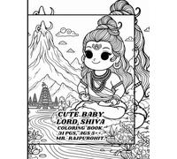 CUTE BABY LORD SHIVA COLORING BOOK.
