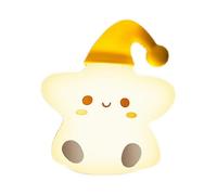 Cute Baby Night Light 7 Colour Changing Star Night Lights, Portable Silicone Star Night