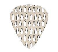 Cute Baby Penguin Paquete de 12 púas de guitarra, incluye calibres delgados, medianos y pesados 3 tamaños para púas acústicas eléctricas de guitarra