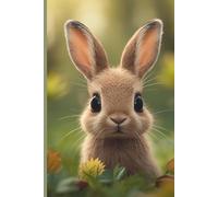 Cute Baby Rabbit Notebook: A 100-Page Lined Journal Gift for Girls Who Love Rabbits, Woodland Animals, Pets, and Writing, Planning, Doodling.