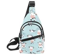 Cute Baby Sloths (3) Mochila cruzada con correa lateral, Multicolor 13, 11.8x7x1.5in/30x18x4cm