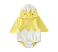 Cute Babys Romper, Chick Animal Outfit, Halloween Costume with Soft Fabric, Warm Long Sleeve Jumpsuit, Infantes Clothes with Adorable Design, Fancy Dress Apparel for Todlers