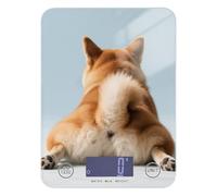 Cute Back Shiba Inu - Báscula inteligente de alimentos para perros para dieta de 11 libras/1 onzas, 5 kg/5 g, mini báscula inteligente con 4 unidades para preparar comidas espresso, especias, pesa