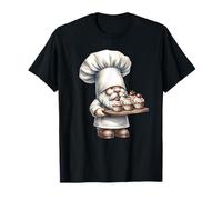 Cute Baking GNOME Muffin Graphic For Best Baker with Cupcake Camiseta