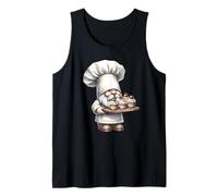 Cute Baking GNOME Muffin Graphic For Best Baker with Cupcake Camiseta sin Mangas