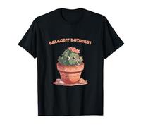 Cute Balcony Botanist Kawaii Cactus Plant Lover Camiseta