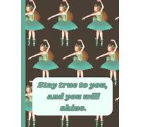 Cute Ballerina Composition Notebook: Green Pattern Cottagecore Aesthetic Wide Ruled School Notebook for Writing and Diary | 8.5 x 11" Inches, 120 ... for Teens Girls, Tweens, Kids & Teenagers