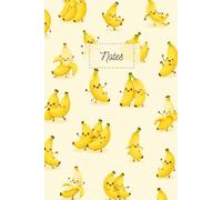 Cute Banana Characters Notebook: Kawaii Banana Friends Journal | 100 Lined Pages | 6 x 9 Inch Softcover Notebook