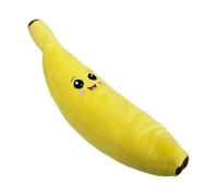 Cute Banana Dog Toy | Squeaky Banana Chew Toy | Interactive Puppy Soft Chew Toy | Self-Entertaining Dog Toy | Plush Banana Pet Toy Teeth Cleaning Benefits For Dogs