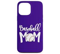 Cute Baseball Mom White Print Softball Mom Mother's Day Carcasa para iPhone 13 Pro MAX