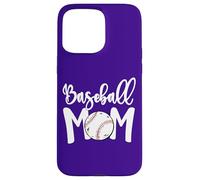 Cute Baseball Mom White Print Softball Mom Mother's Day Carcasa para iPhone 15 Pro MAX