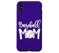 Cute Baseball Mom White Print Softball Mom Mother's Day Carcasa para iPhone XS MAX