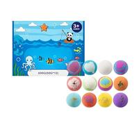 Cute Bath Ball, 12 Pieces Animal Fun Colorful Game with Toys Inside, Kids Bathtub Ball, for Boys, Girls, Son, Friends, Bathtub, Family Time, Garden, Pool, Home Playtime, Water Play