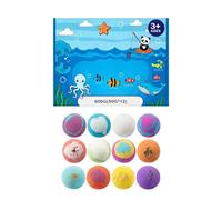 Cute Bath Ball, Colorful Animal Bath Bomb Set, Fun Kids Batth Toy Balls with Surprise Inside For Boys Girls Bathtub Playtime Water Fun Garden Pool Home Family Bonding Activity Sensory Play Gift Set