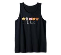Cute Be Kind to Animals Cute Farm Friends Kindness Camiseta sin Mangas