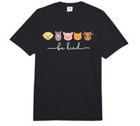 Cute Be Kind to Animals Cute Farm Friends Kindness Comfort Colors Adult Heavyweight T-Shirt