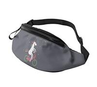 Cute Beabes Unicorn Ride Bike Fanny Pack Sport Casual Riñonera para Mujeres Hombres Moda
