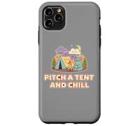 Cute Bear Camping Adventure Retro Pitch A Tent and Chill Carcasa para iPhone 11 Pro MAX