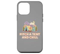 Cute Bear Camping Adventure Retro Pitch A Tent and Chill Carcasa para iPhone 12 Mini