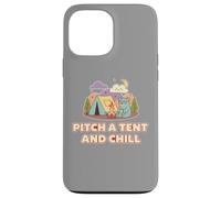 Cute Bear Camping Adventure Retro Pitch A Tent and Chill Carcasa para iPhone 13 Pro MAX