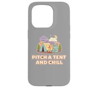 Cute Bear Camping Adventure Retro Pitch A Tent and Chill Carcasa para iPhone 15 Pro
