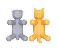 Cute/Bear - Esponja para fregadero de cocina, organizador de esponjas para lavavajillas, con ventosa D4g8, esponja compacta