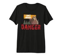Cute Bear Gifts - Danger I Am A Hugger - Bears Hug Gift Camiseta Premium