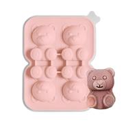 Cute Bear Ice Tray, Silicone Freezer Mold, Professional with Quick-Release Feature, Compact 11.1x14.5x3.8cm Frame, Material with Style, Accessory for Cocktails and Family Drinks