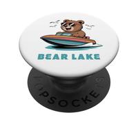 Cute Bear Lake Utah and Idaho for Adults and Kids PopSockets PopGrip Adhesivo