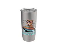 Cute Bear Lake Utah and Idaho for Adults and Kids Vaso térmico de acero inoxidable de doble pared