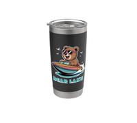 Cute Bear Lake Utah and Idaho for Adults and Kids Vaso térmico de acero inoxidable de doble pared