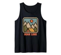 Cute Bear Lake Utah Nature Backpacking Vacation Souvenir Camiseta sin Mangas