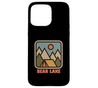 Cute Bear Lake Utah Nature Backpacking Vacation Souvenir Carcasa para iPhone 15 Pro Max