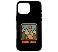 Cute Bear Lake Utah Nature Backpacking Vacation Souvenir Carcasa para iPhone 16 Pro Max