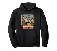 Cute Bear Lake Utah Nature Backpacking Vacation Souvenir Sudadera con Capucha