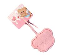 Cute Bear Shape Bag, Anime Figure Keychain, Silicone Change Purse, Small Bag Keychain, Zipper Keychain Pouch, Bear Shape Keychain, Brown Pink Keychain, Pendant Change Holder, Silicone Storage Bag,
