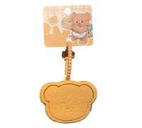 Cute Bear Shape Bag, Anime Figure Keychain, Silicone Change Purse, Small Bag Keychain, Zipper Keychain Pouch, Bear Shape Keychain, Brown Pink Keychain, Pendant Change Holder, Silicone Storage Bag,
