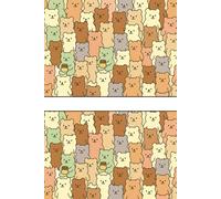 Cute Bear sketchbook - Kawaii Pastel Journal for Kids and Animal Lovers: Adorable pastel bear pattern • 200-page 6x9 inch blank notebook for journaling, school notes, or creative writing